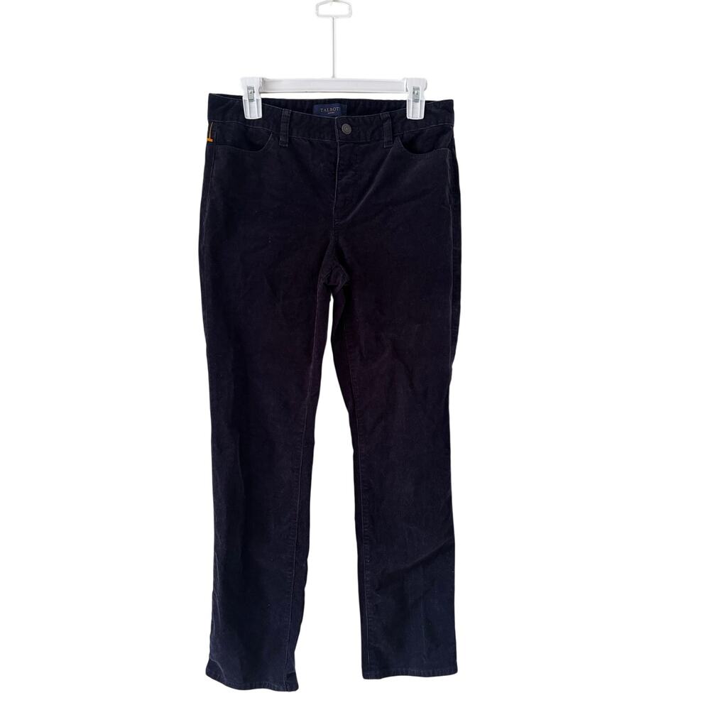 Talbots Petite Black Corduroy Pants Size 8P - Picture 2 of 8